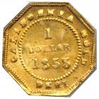 1853 Dollar Octagonal. PCGS MS64 - 2