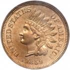 1859 Pattern Cent. Copper-nickel, plain edge. NGC MS65