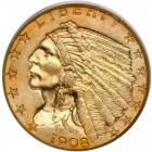 1908 $2.50 Indian. PCGS MS66