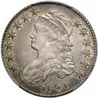 1821 Capped Bust Half Dollar. PCGS AU55