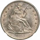 1857 Liberty Seated Half Dollar. NGC MS64