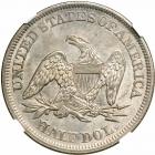 1857 Liberty Seated Half Dollar. NGC MS64 - 2