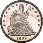 1862 Liberty Seated Half Dollar. PCGS PF64