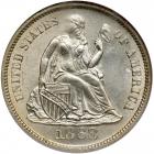 1868-S Liberty Seated Dime. NGC MS65