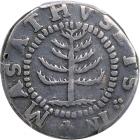 1652 Pine Tree Shilling. Small planchet