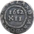 1652 Pine Tree Shilling. Small planchet - 2