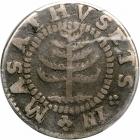 1652 Pine Tree Shilling. Small planchet