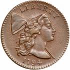 1794 Liberty Cap Cent. PCGS AU53