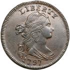1797 Draped Bust Cent. PCGS AU58