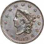 1817 Coronet Head Cent. PCGS MS65