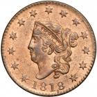 1818 Coronet Head Cent. PCGS MS64