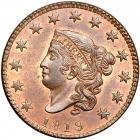 1819 Coronet Head Cent. Small date. NGC MS62