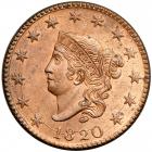 1820 Coronet Head Cent. PCGS MS64