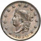 1820 Coronet Head Cent. PCGS MS64