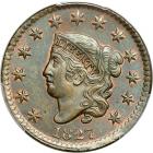 1827 Coronet Head Cent. PCGS MS65