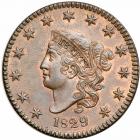 1829 Coronet Head Cent. PCGS MS63