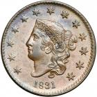 1831 Coronet Head Cent. PCGS MS63