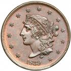 1839 Coronet Head Cent. PCGS MS65