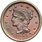 1853 Coronet Head Cent. NGC MS64