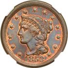 1853 Coronet Head Cent. NGC MS66