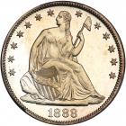 1888 Liberty Seated Half Dollar. PCGS PF62