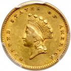 1854 $1 Gold Indian. PCGS AU53