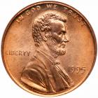 1995 Lincoln Cent. Doubled die obverse. NGC MS68