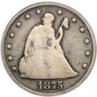 1875-CC Twenty Cents. PCGS VG8