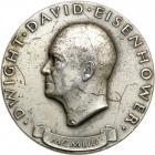 1953. Dwight D. Eisenhower Inaugural Silver Medal. VF