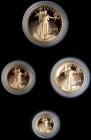 2002 4-piece Gold American Eagle proof set