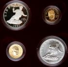 1997 Jackie Robinson 4-piece Proof and UNC set