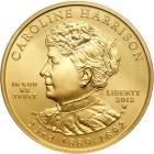 2012 $10 First Spouse Caroline Harrison ½ ounce gold coin