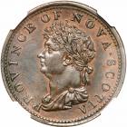 Canada - Nova Scotia. ½ Penny, 1823. NGC AU58