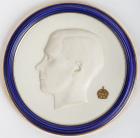 [Edward VIII] Royal Worcester fine porcelain Coronation plaque