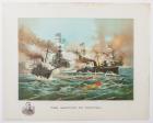 Spanish American War, Battle of Manila, 1898 Color Print.