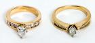 Collection of 2 Lady's Diamond, 14K Yellow Gold Rings - 2