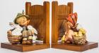 Vintage Hummel Figurine Bookends " Chick Girl & Bunny Boy"