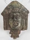 Roman Bronze Female Mask Handle