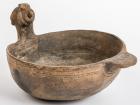 A Very Rare Rattlesnake Figurehead Bowl - Mississippian Culture, circa 1000 A.D.