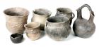 Group of Seven Rappahannock River Pots - Native American Mounds