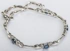 Sapphire, 10K White Gold Bracelet