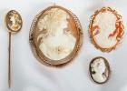 Collection of Cameo, 14K Yellow Gold Jewelry