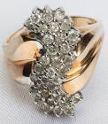 Lady's Diamond, 14K Yellow Gold Cluster Ring