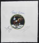 1969 Apollo 11 Crew Signed Beta Cloth Patch