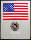 1969 Apollo 12 FLOWN To Lunar Surface Large USA Flag