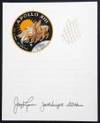 1970 Apollo 13 FLOWN Webbing Strap On Crew Signed Display