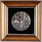 Israel, Jerusalem City of Peace, Silver Wall Plaque