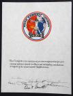 1970s Skylab Astronauts & Spouses Signed Certificate