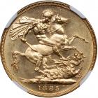 Australia. Sovereign, 1885-M. NGC MS61 - 2