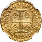 Portugal. 1000 Reis, 1741 NGC AU58 - 2